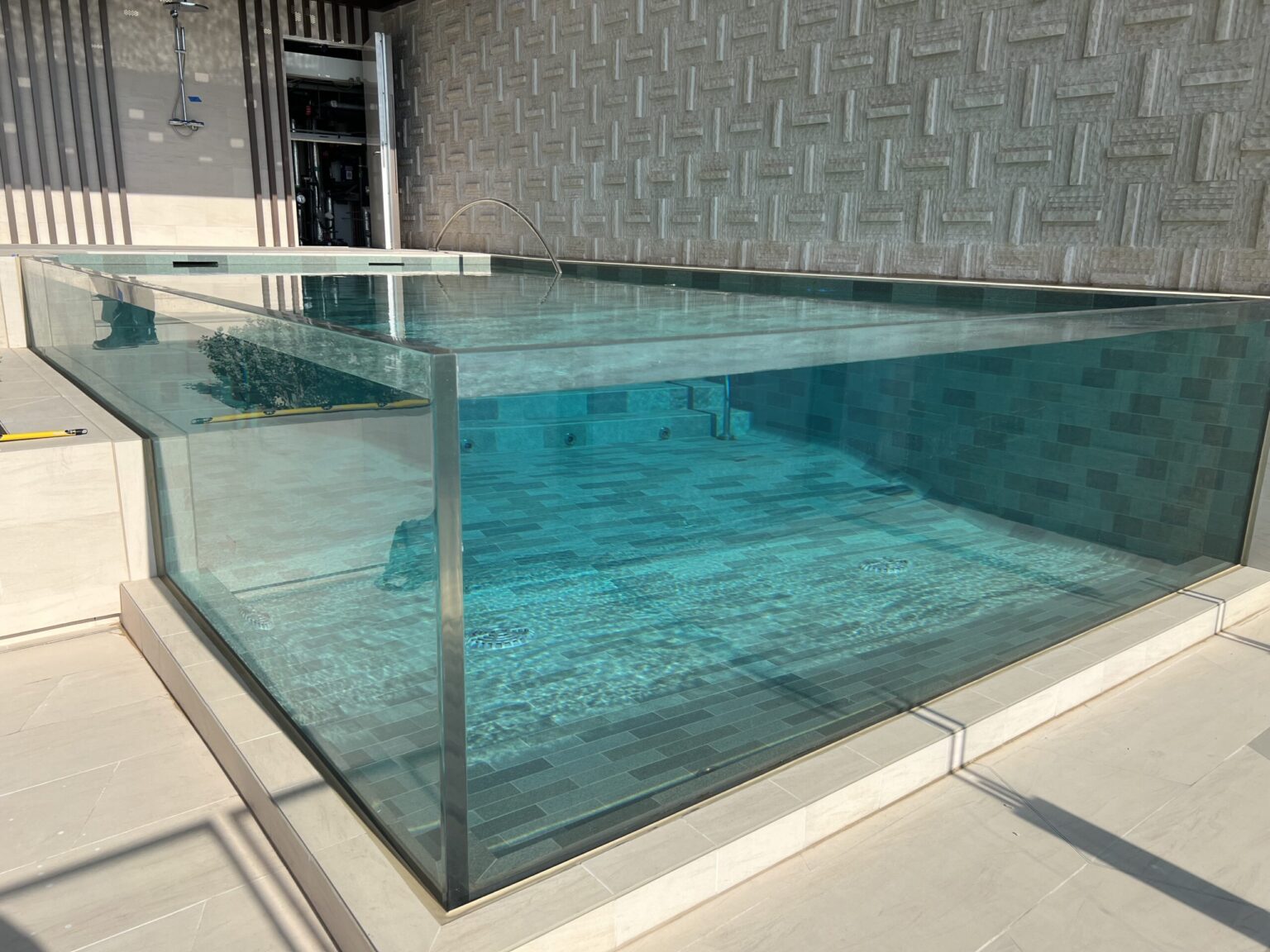 Pool Scheibe Schwimmbad Infinity Acryl PMMA